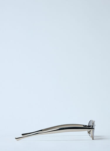 Bottega Veneta Sardine Oval Sunglasses Silver bos0259002