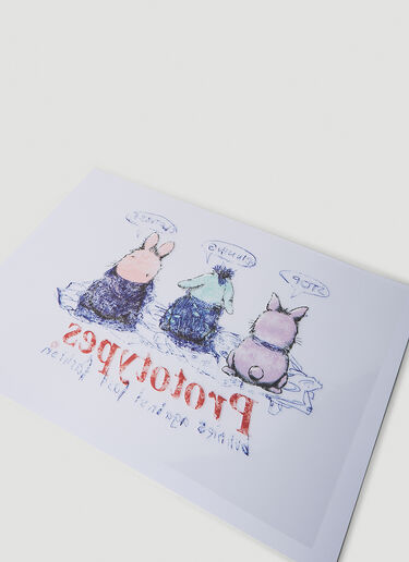PROTOTYPES Proto Prints Bunnies Screenprint Optics White typ0350012
