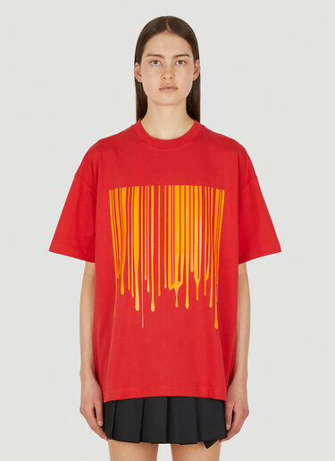 VTMNTS Dripping Barcode T-Shirt Red vtm0350010