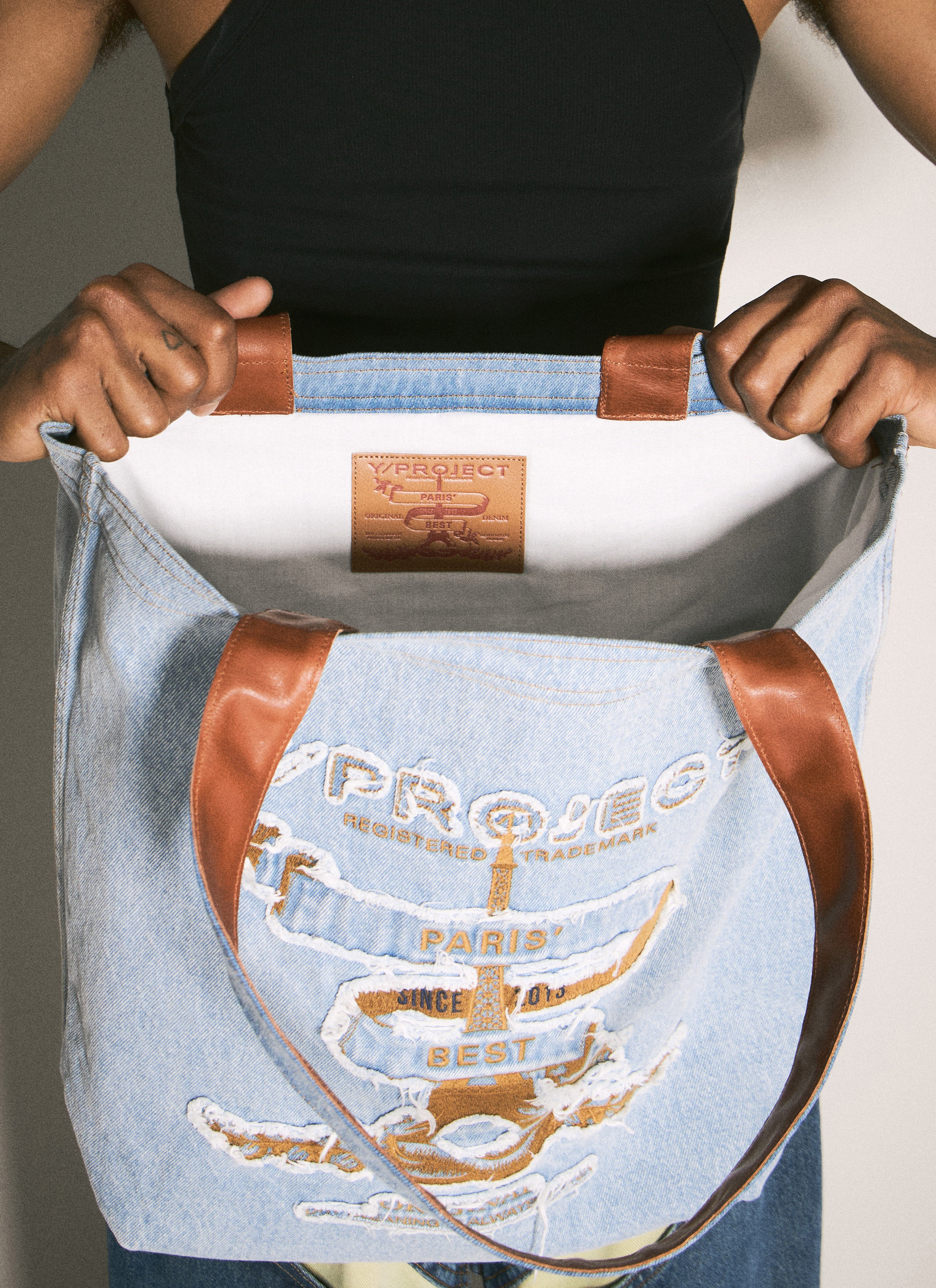 Y Project Men s Paris Best Tote Bag in Blue LN CC