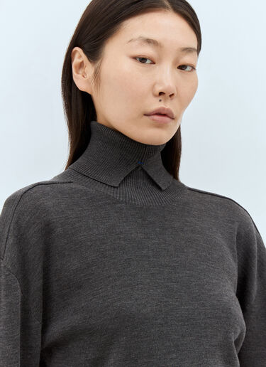 Burberry 高领羊毛衫  灰色 bur0257015