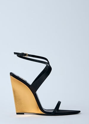 Saint Laurent Salomé Wedges Black sla0259022
