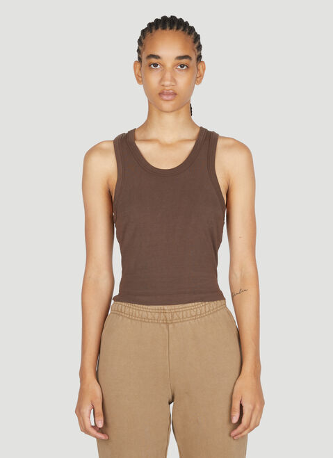 Entire Studios Cropped Tank Top Beige ent0253020
