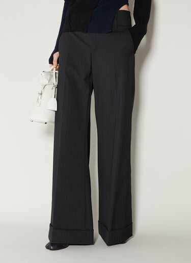 Pinstripe Pants MM6 Maison Margiela Pinstripe Pants Black mmm0253013
