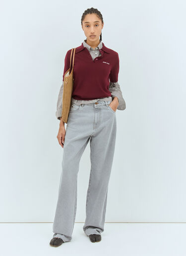 Gingham Crop Shirt Miu Miu Gingham Crop Shirt Grey miu0258073