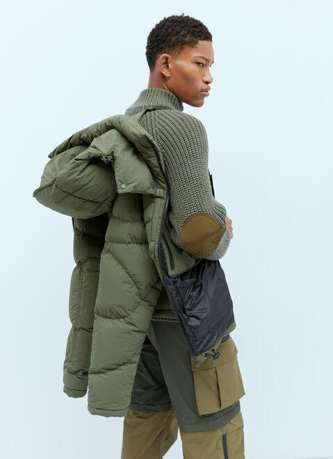 Moncler Pharrell Williams Chestnut Down Jacket Green mpw0154001