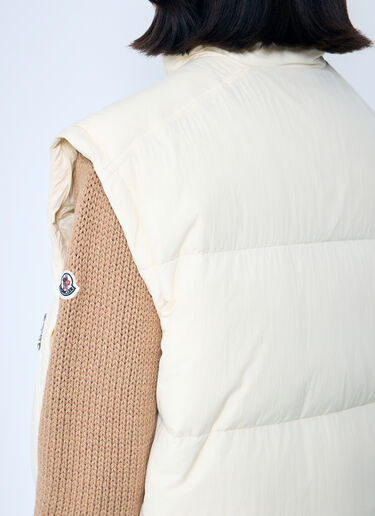 Moncler Selle 2-In-1 Short Down Jacket Beige mon0259003