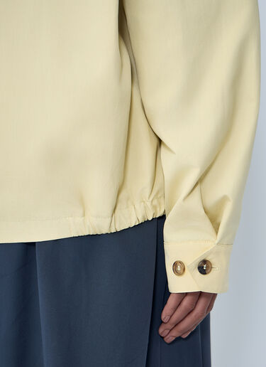 Miu Miu High-Neck Zip Jacket Cream miu0264005