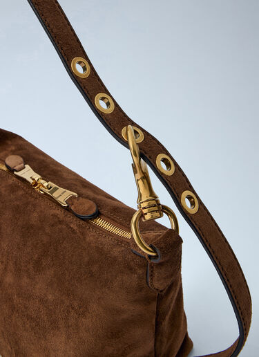 LN-CC® - Miu Miu: Spirit Suede Bag - Brown Miu Miu Spirit Suede Bag Brown miu0366055