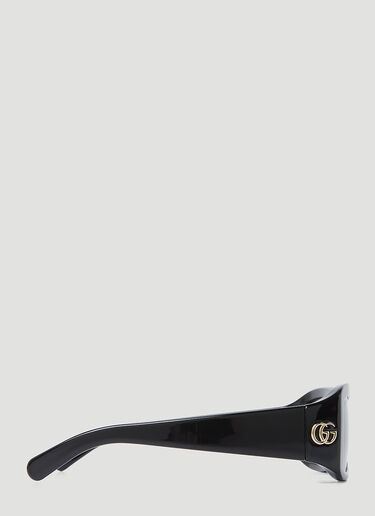 Gucci GG 사각 선글라스 블랙 gus0254004