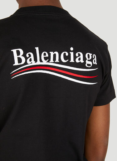Balenciaga 徽标印花T恤 黑 bal0249129