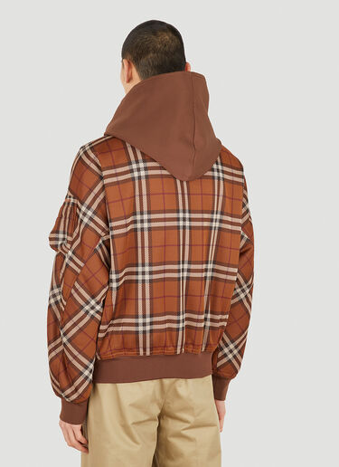 Burberry Check Hooded Jacket Brown bur0150020