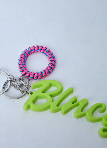 Balenciaga Logo Motif Keyring Silver bal0260011