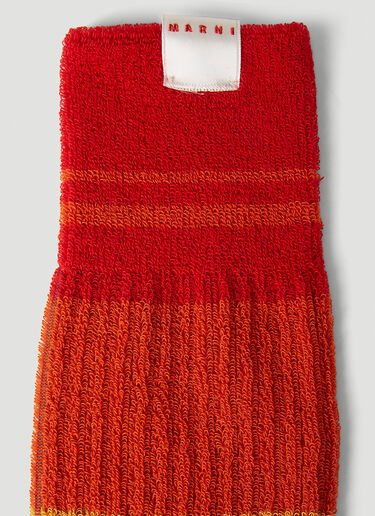 Marni Colourblock Socks Orange mni0152014
