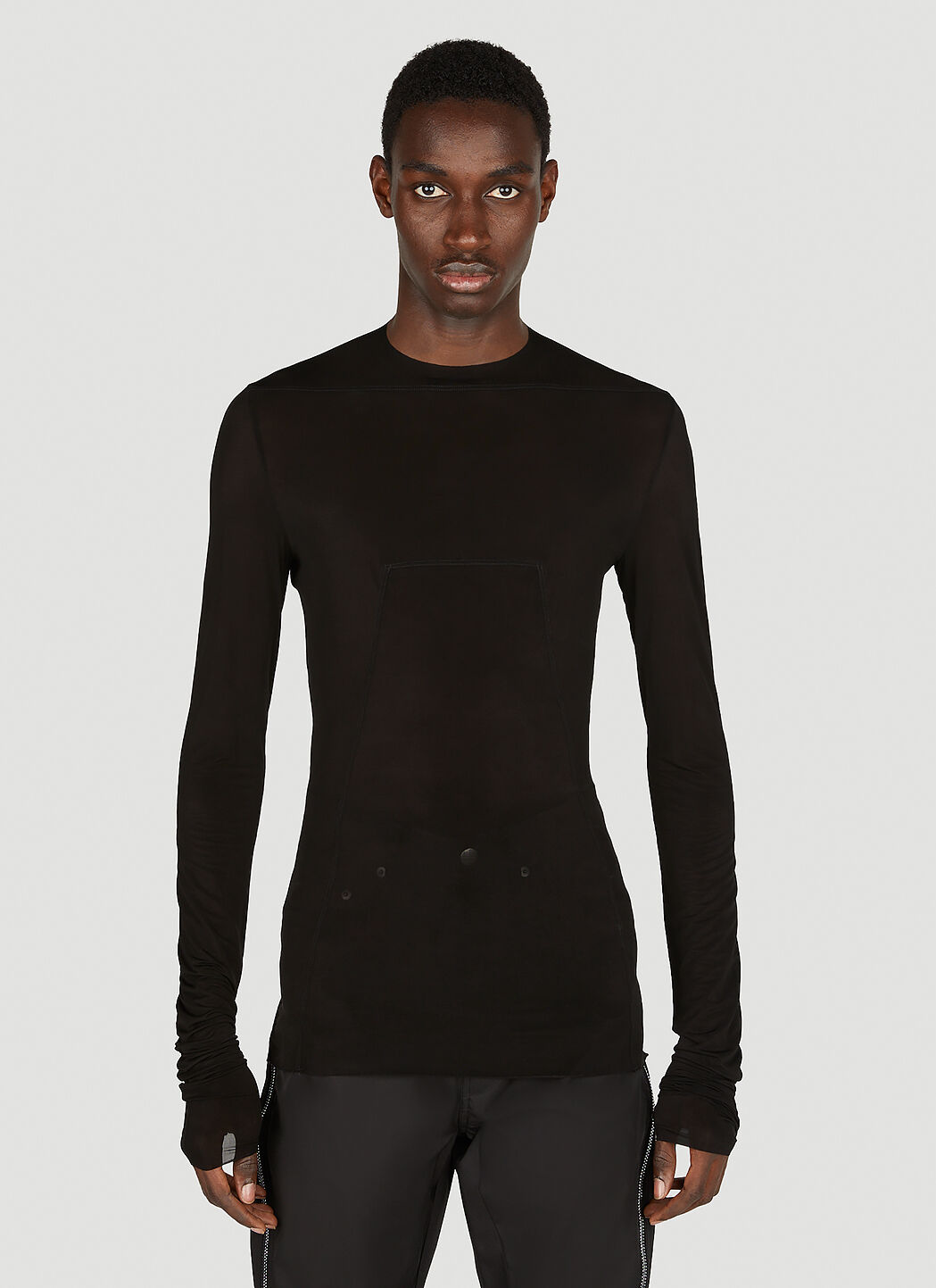 Rick Owens EDFU 23 Sheer Long Sleeve Top