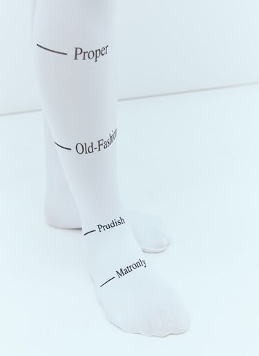 Praying Tease Tights White pry0254001