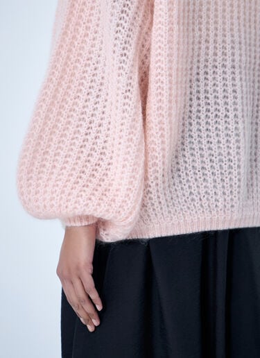 TOTEME Open Knit Cardigan Pink tot0264009