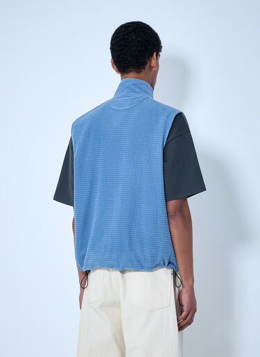 Metalwood Quilted Zip-Up Vest White met0164001