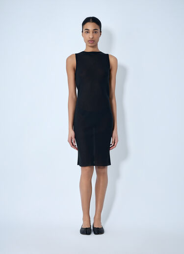 Sleeveless Mesh Midi Dress RIER Sleeveless Mesh Midi Dress Black rrr0264001