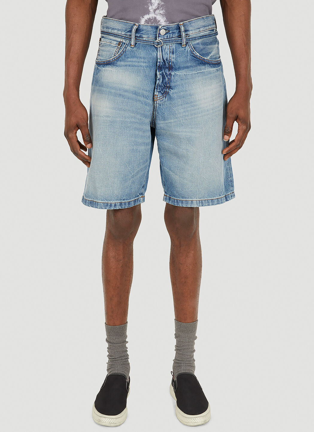 Acne Studios Organic Denim Shorts in Blue LN CC