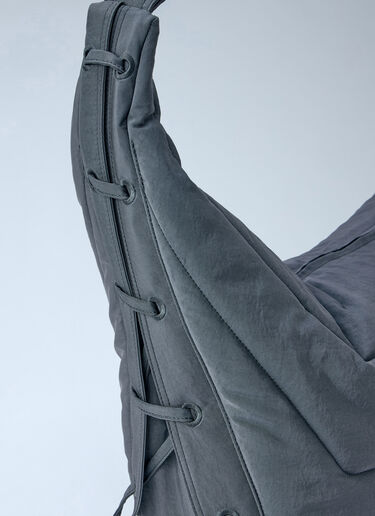 LN-CC® - Lemaire: Large Soft Game Bag - Grey Lemaire Large Soft Game Bag Grey lem0166034