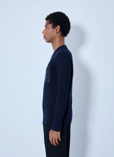 LN-CC® - Prada: Wool Sweater - Blue Prada Wool Sweater Blue pra0166209