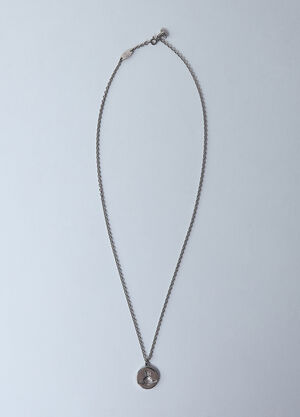 Vivienne Westwood Man. Janus Pendant Necklace Black vvw0159007