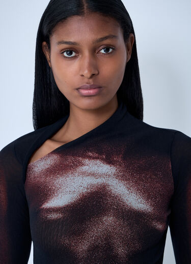 Wood Mesh Top Jean Paul Gaultier Wood Mesh Top Black jpg0262001