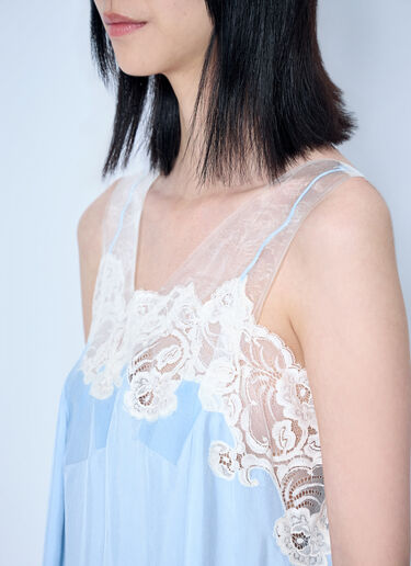LN-CC® - Maison Margiela: Taped Slip Mini Dress - Light Blue Maison Margiela Taped Slip Mini Dress Light Blue mla0264052