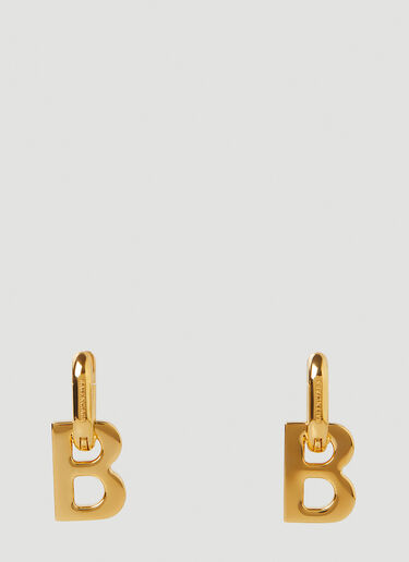 Balenciaga B Earrings  Gold bal0345002