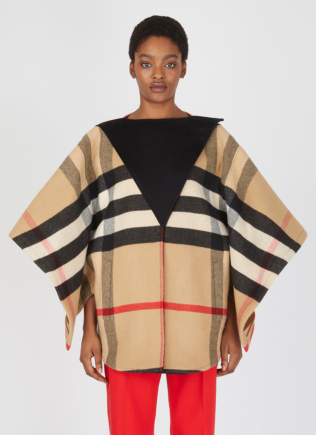 Burberry cape hotsell jacket