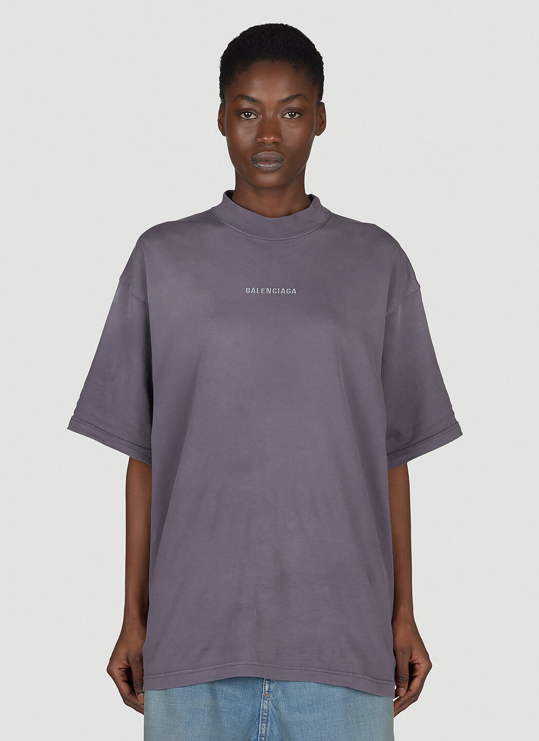 Balenciaga purple shirt hot sale