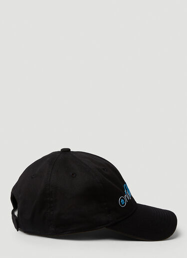 VETEMENTS 徽标刺绣棒球帽 黑 vet0350002