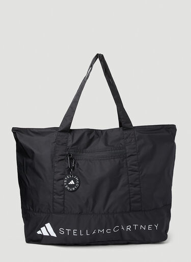 adidas by Stella McCartney Logo Print Tote Bag Black asm0251038