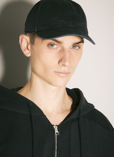 Logo Embroidery Baseball Cap MM6 Maison Margiela Logo Embroidery Baseball Cap Black mmm0157015