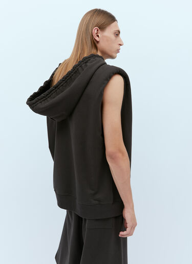 Dries Van Noten 후드 스웨트셔츠 베스트 브라운 dvn0154022