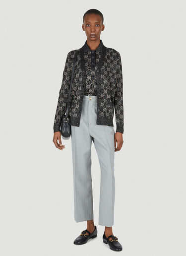Gucci Sharkskin Wool Pants Grey guc0247062