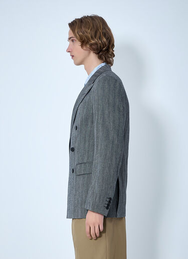 Dries Van Noten Double-Breasted Blazer Grey dvn0163004