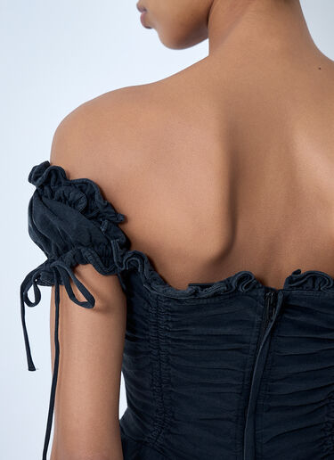 Gathered Cropped Top Balenciaga Gathered Cropped Top Black bal0263014