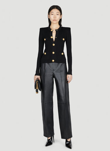 Balmain 罗纹开衫 黑色 bln0252015