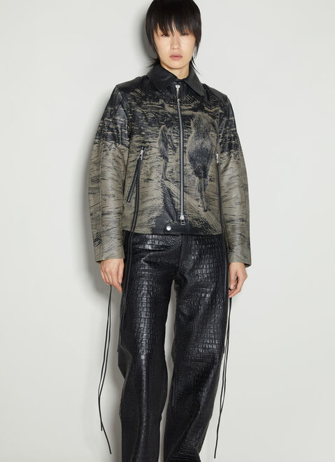 Eytys Dixon Zorn Leather Jacket Grey eyt0254004