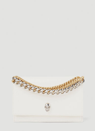Alexander McQueen Small Skull Shoulder Bag Ivory amq0251008