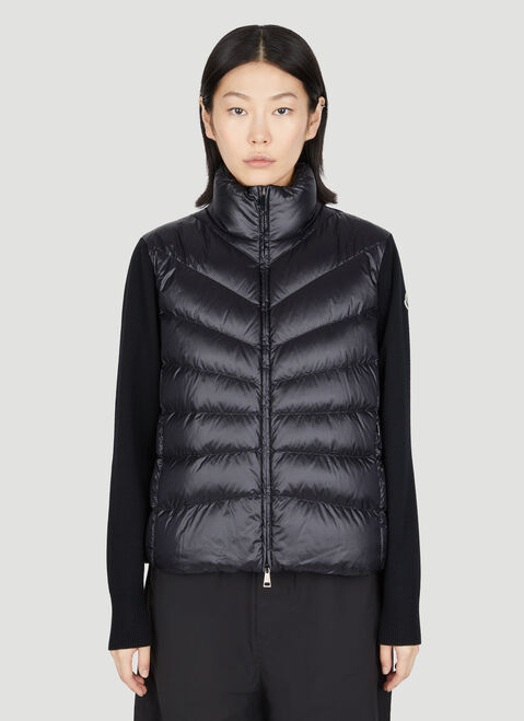 Moncler Karakorum Padded Wool Cardigan Burgundy mnk0254002