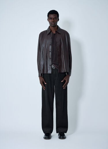 Leather Shirt Our Legacy Leather Shirt Brown our0163008