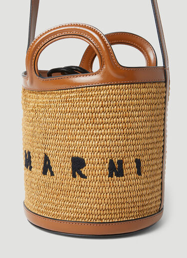 Marni Tropicalia Small Bucket Bag Brown mni0255052