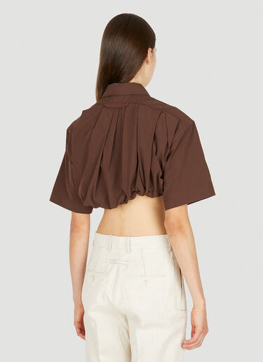 Jacquemus La Chemise Silpa Shirt Brown jac0250167