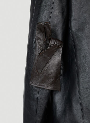 Raf Simons Leather Car Jacket Black raf0152008