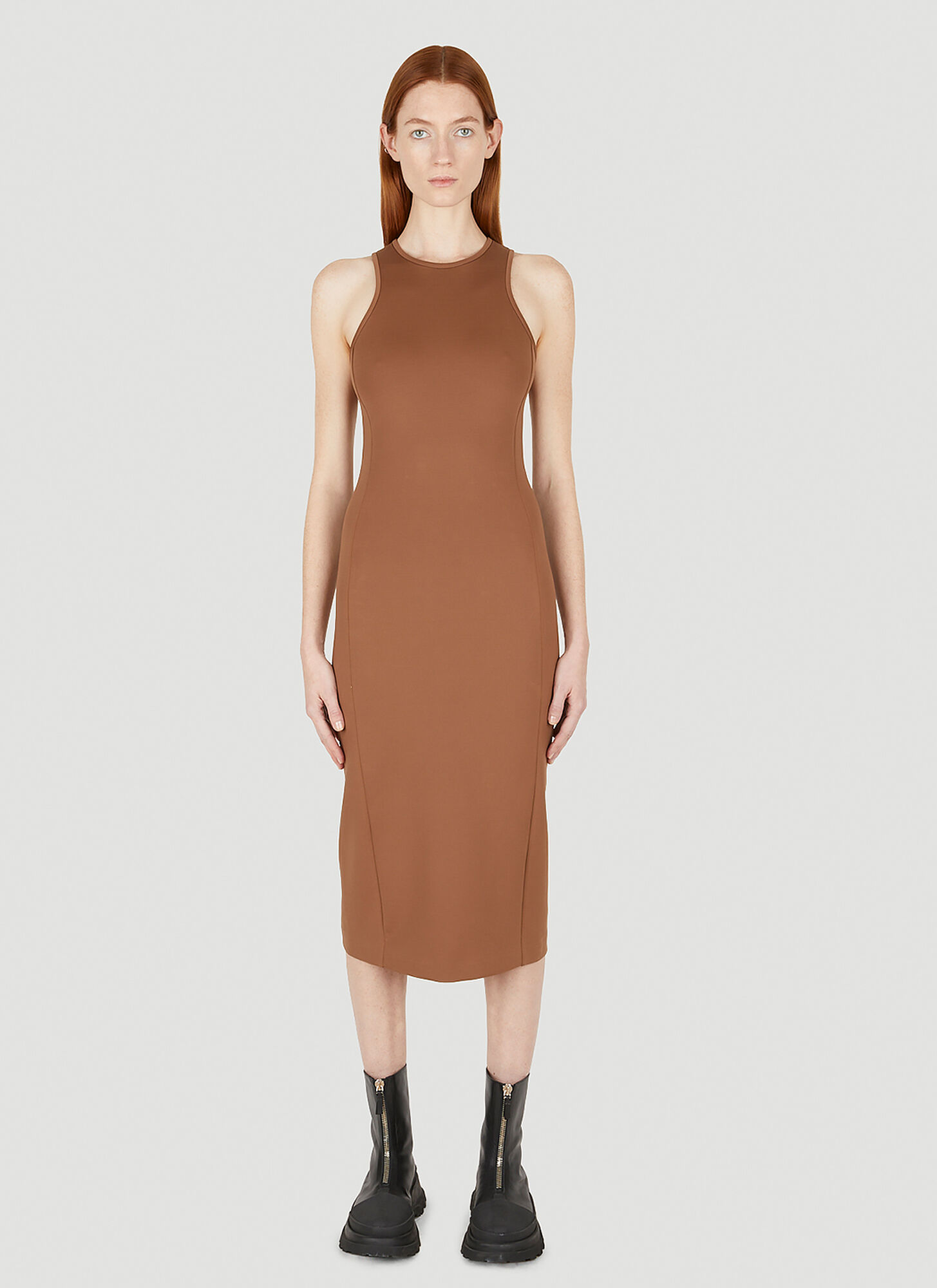Max Mara Derris Dress Female Brown