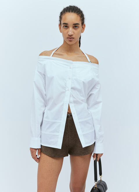 Balenciaga La Chemise Peplo Shirt Grey bal0253004