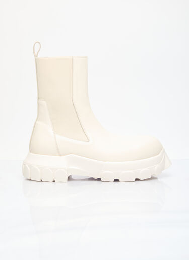 Rick Owens Beatle Bozo Tractor Boots Cream ric0155027